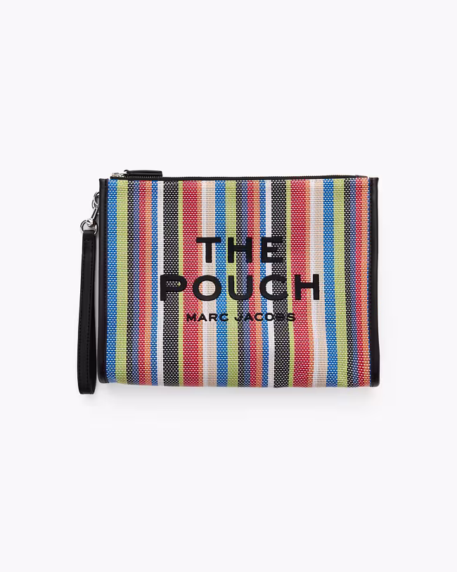 The Stripe Mesh Large Pouch