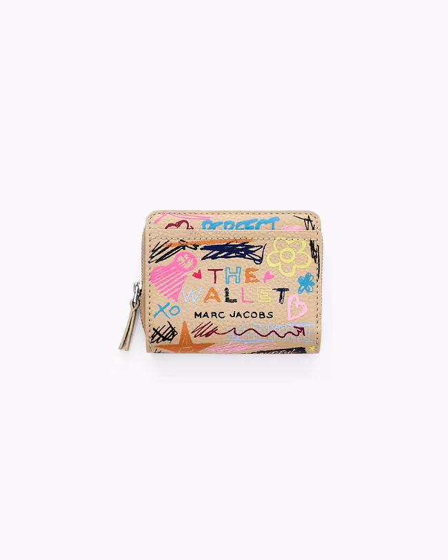 The Punk Scribble Mini Compact Wallet