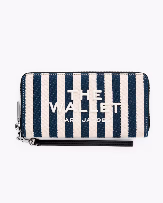 The Stripe Canvas Continental Wallet