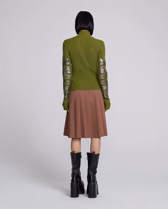 Plated Knit Zip Up - image 3
