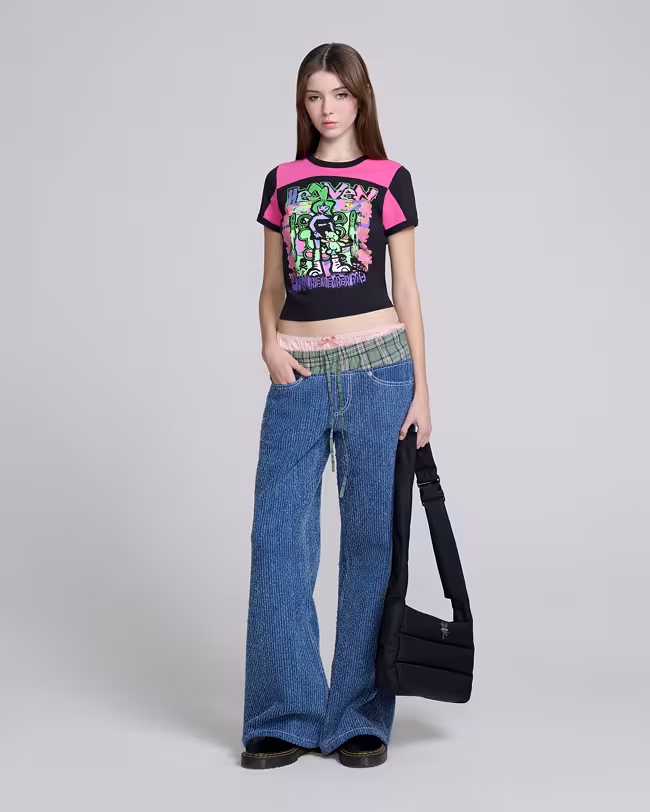 Do U Remember Panel Baby Tee - image 2
