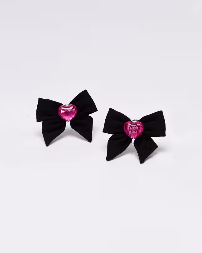 Heart Bow Earrings