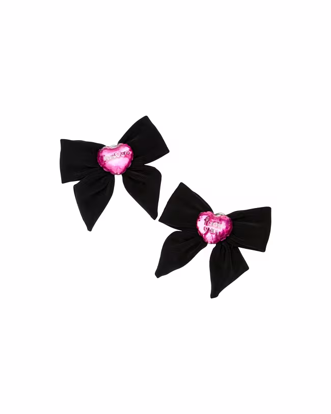 Heart Bow Earrings - image 3