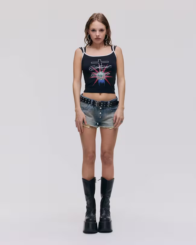 Heaven Micro Denim Shorts - image 2