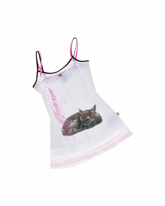 Pointelle Layered Tank Dress - image 4