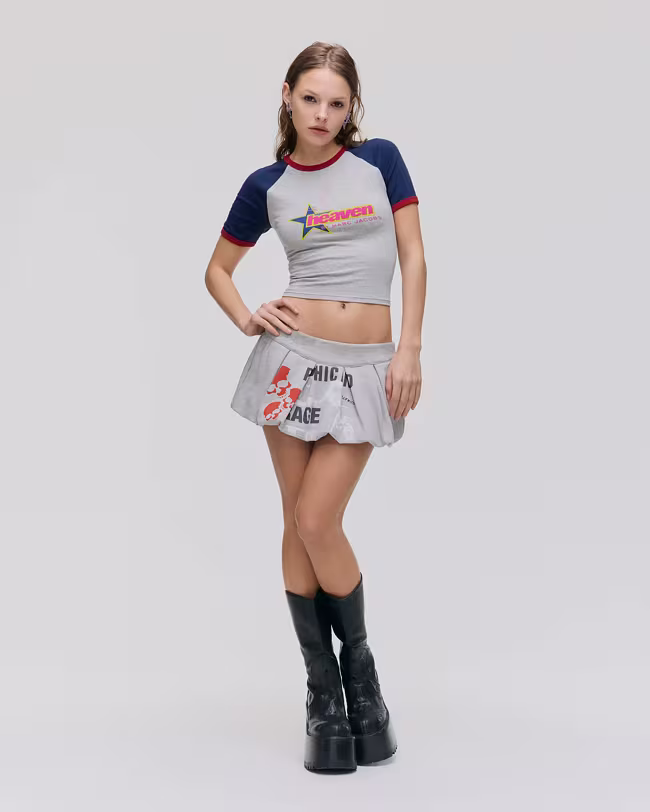 Heaven Logo Raglan Baby Tee - image 2