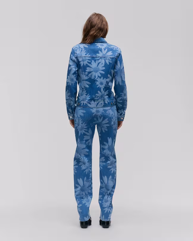 Laser Floral Denim Jacket | Heaven by Marc Jacobs - image 3