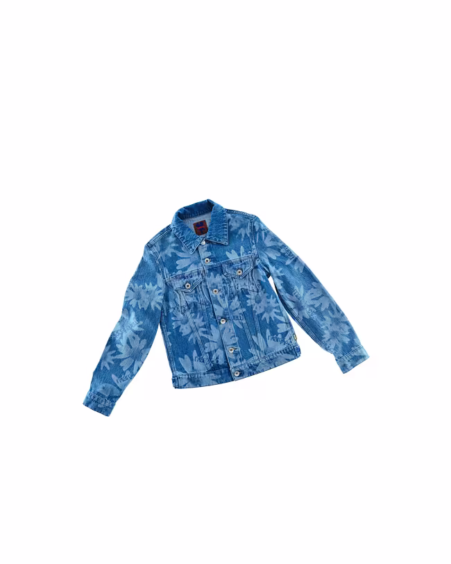 Laser Floral Denim Jacket | Heaven by Marc Jacobs - image 4