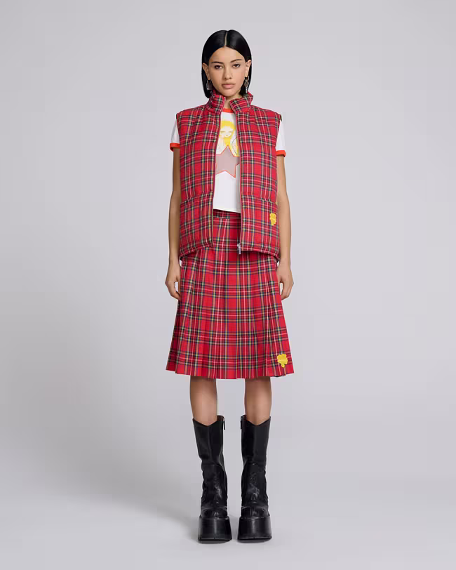 Tartan Puffer Vest | Heaven by Marc Jacobs