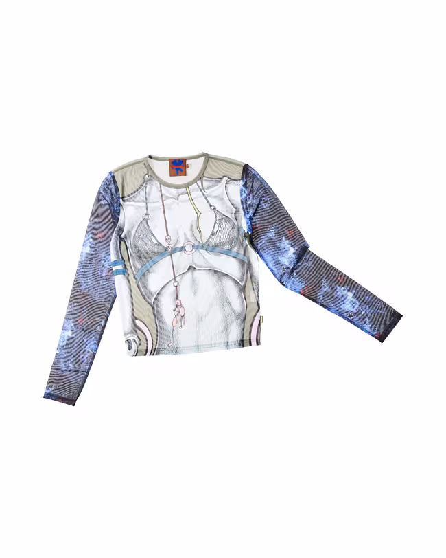 GOTH FAERIE MESH LS - image 4