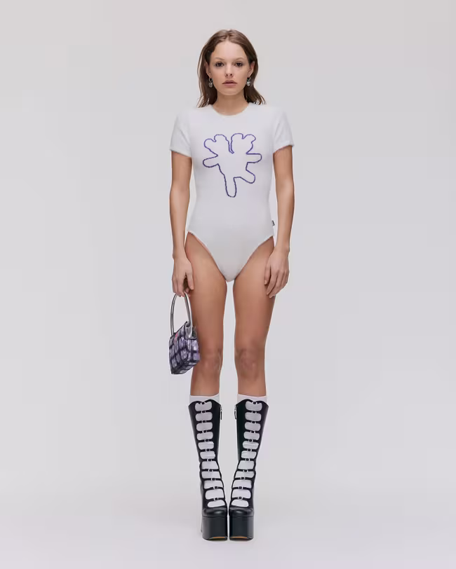 FUZZY LOGO BODYSUIT | Heaven Marc Jacobs | Official Site - image 2